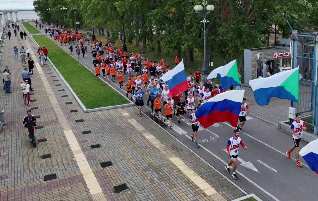 Хабаровск перенял эстафету Всероссийского патриотического забега «От Победы к Победе!» 7 4 5