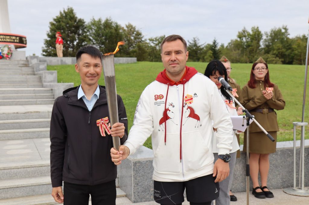 Частица Вечного огня из Александровского сада доставлена в Холмск 6 photo 2025 08 30 00 33 02